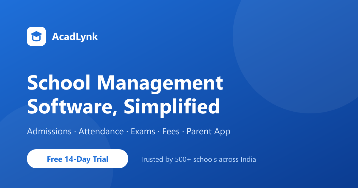 AcadLynk - School Management Software in India